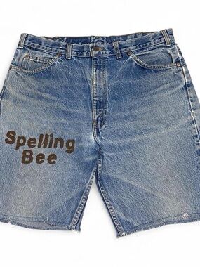 Vintage orange tab Levi custom‎ denim shorts